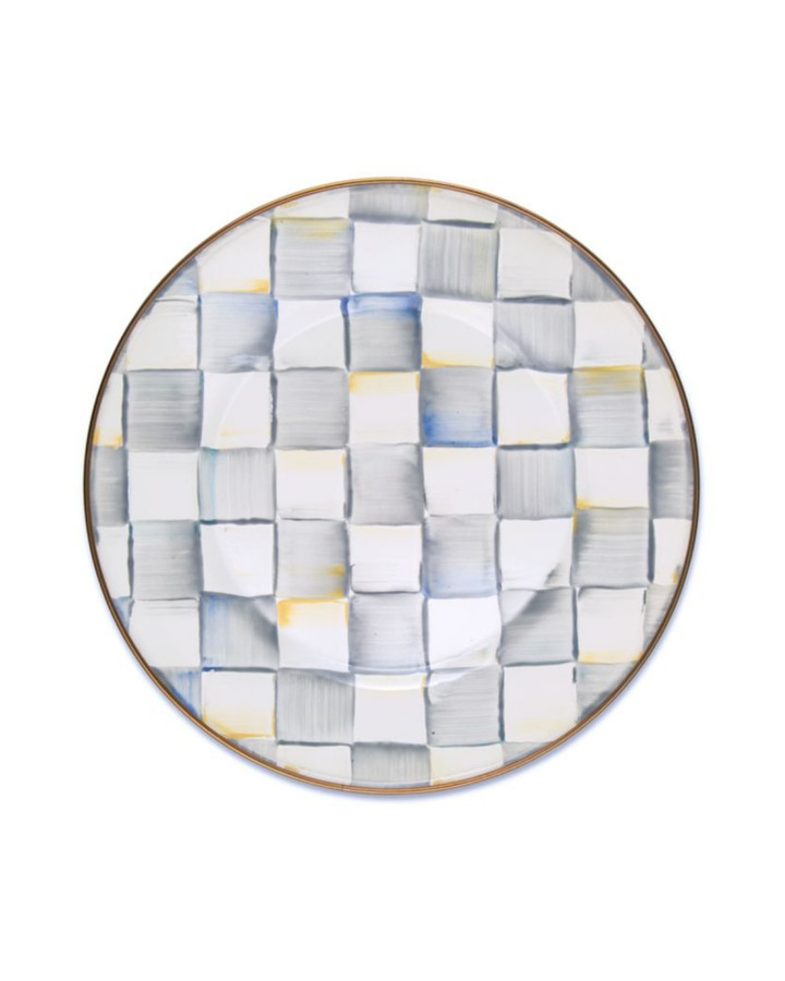 Sterling Check Dinner Plate