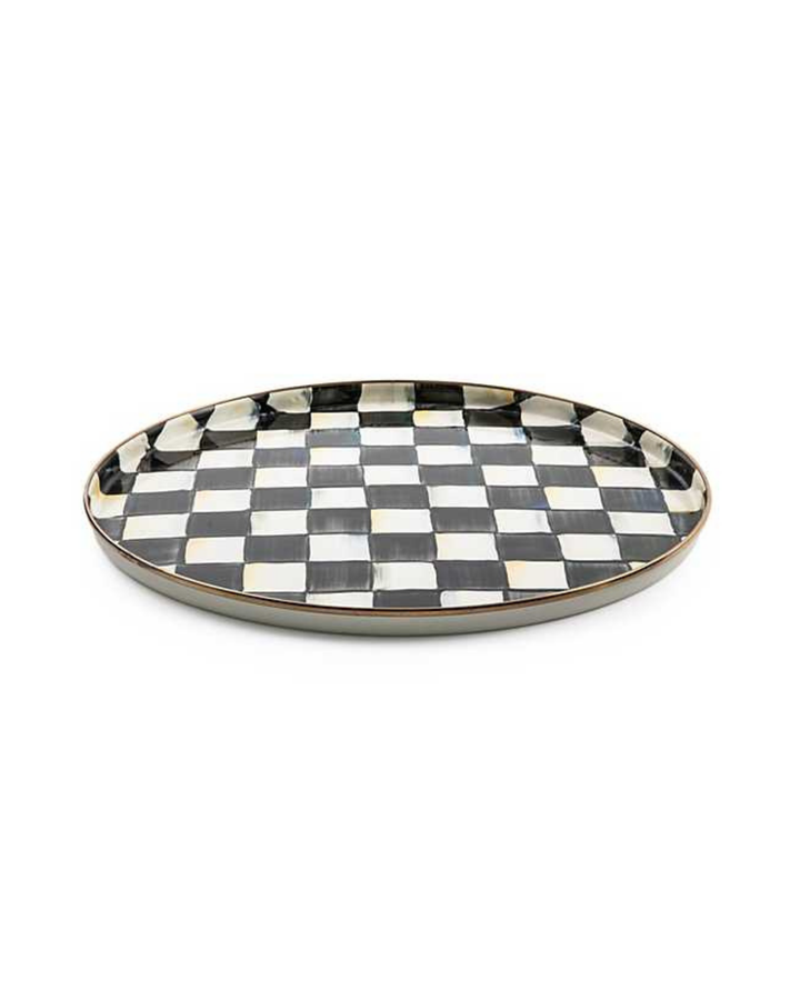 Courtly Check Round Tray