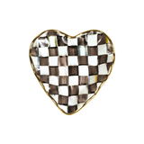 Courtly Check Fluted Heart Plate