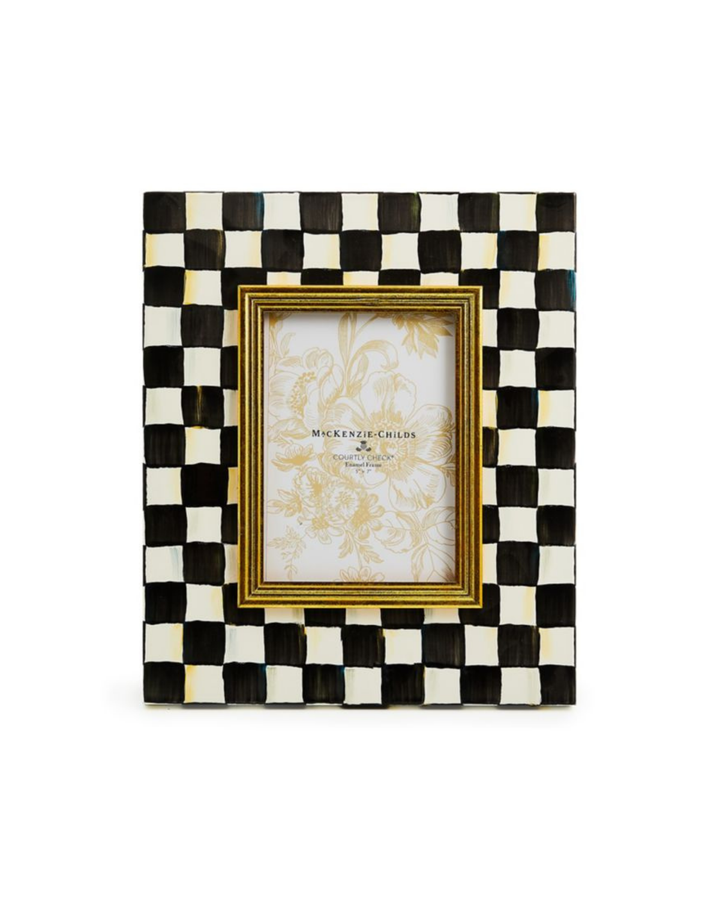 Courtly Check 5" x 7" Enamel Frame