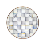Sterling Check Enamel Salad/Dessert Plate