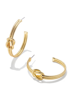 Annie Hoop Earrings, Gold