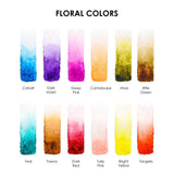 Watercolor Pocket Set of 12 with Brush, Floral Colors