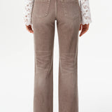 Briar Mid Rise Straight Leg Jeans, Coffee