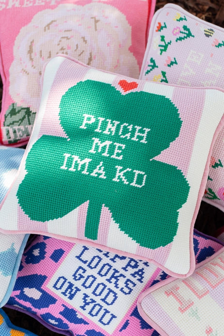 Sorority Needlepoint Pillow