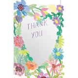Thank You Flower Heart Greeting Card