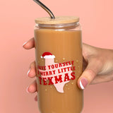 Merry Texmas Glass Can