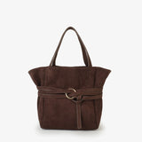 Blythe Mini Faux Suede Purse, Chocolate
