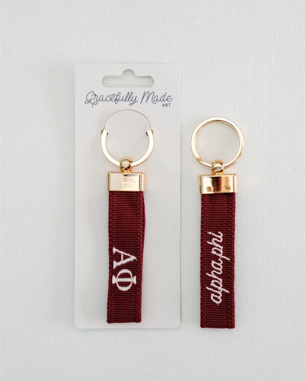 Sorority Embroidered Keychain