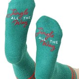 Jingle Fuzzy Crew Socks