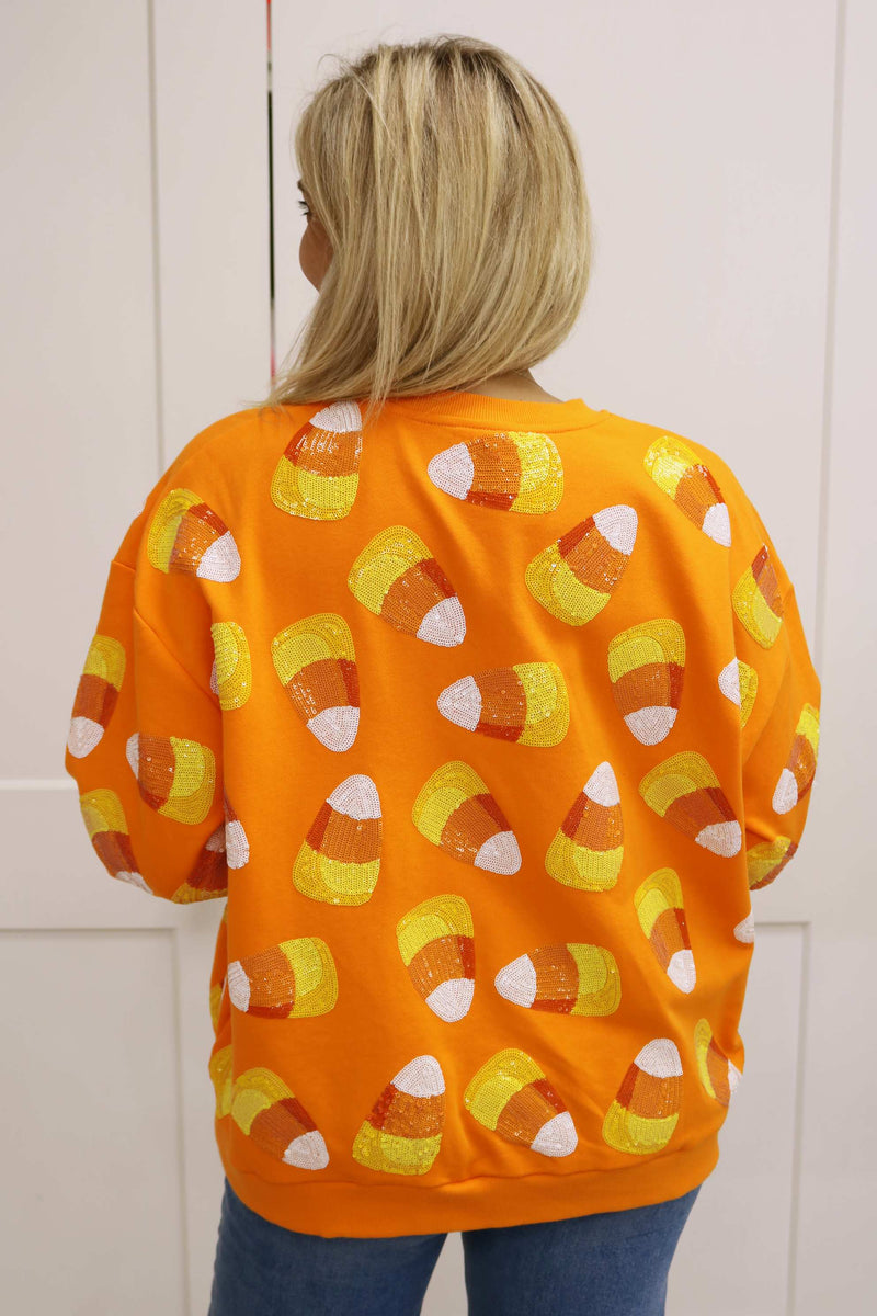 Candy Corn Sweatshirt, Orange