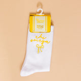 Sorority Embroidered Crew Socks