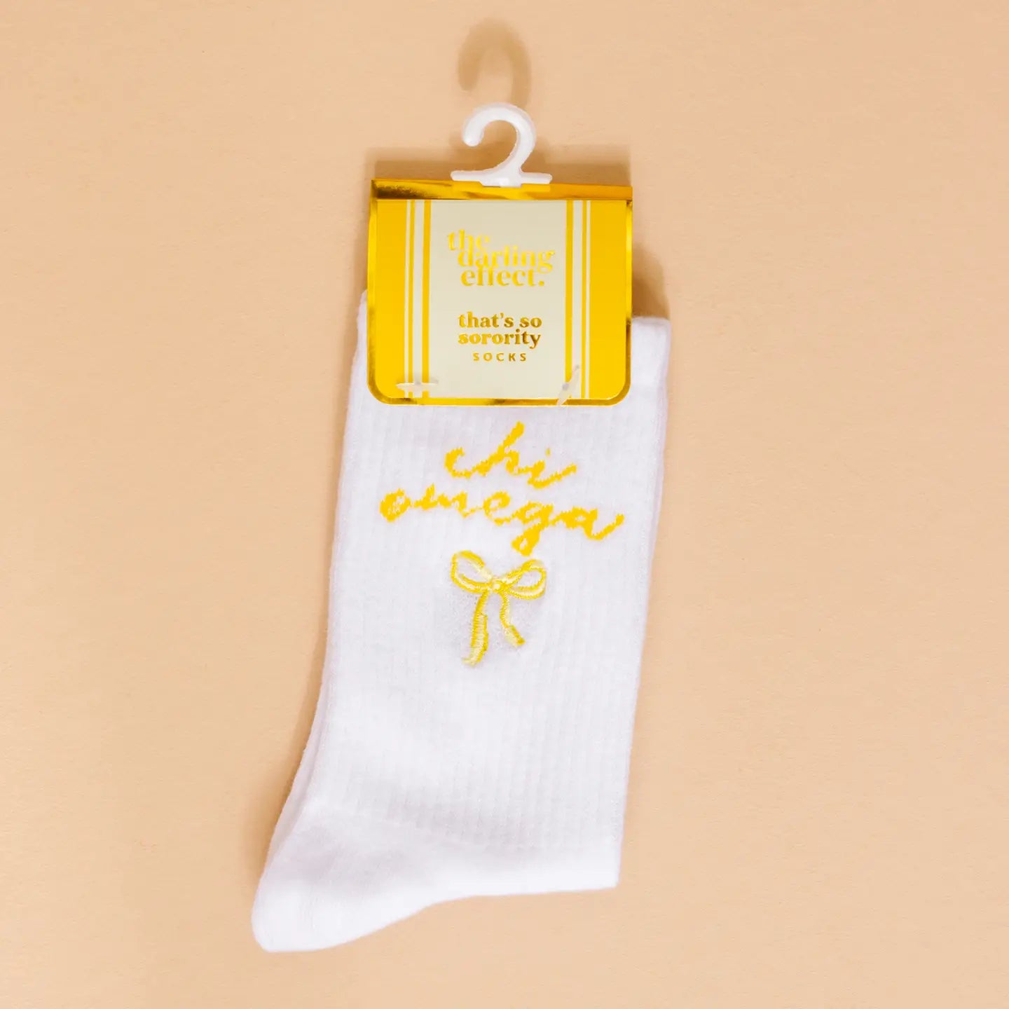Sorority Embroidered Crew Socks