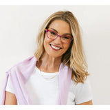 Augusta Glasses, Purple/Coral Iridescent