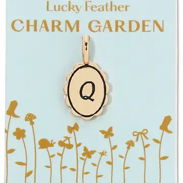 Charm Garden Scalloped Initial Charm