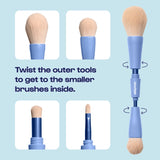 Overachiever 4-in-1 Makeup Brush