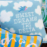 Sorority Needlepoint Pillow