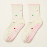 Mini Heart Petal Grip Sock, Pilates Socks