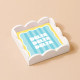 Sorority Stripe Scallop Trinket Tray
