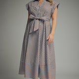 On My Radar Dress, Blue/Brown