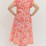Blossom Social Midi Dress, Pink Combo