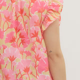 Blossom Social Midi Dress, Pink Combo