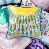 Sorority Needlepoint Pillow