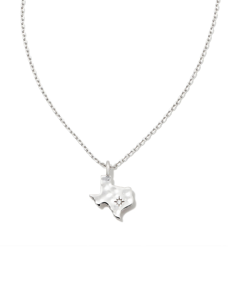 Texas Silver Short Pendant Necklace