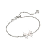 Blair Silver Bow Bracelet, Iridescent Drusy