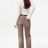 Briar Mid Rise Straight Leg Jeans, Coffee