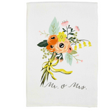 Mr & Mrs Bouquet Hand Towel