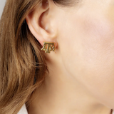 Texas A&M Aggies Stud Earrings, Gold