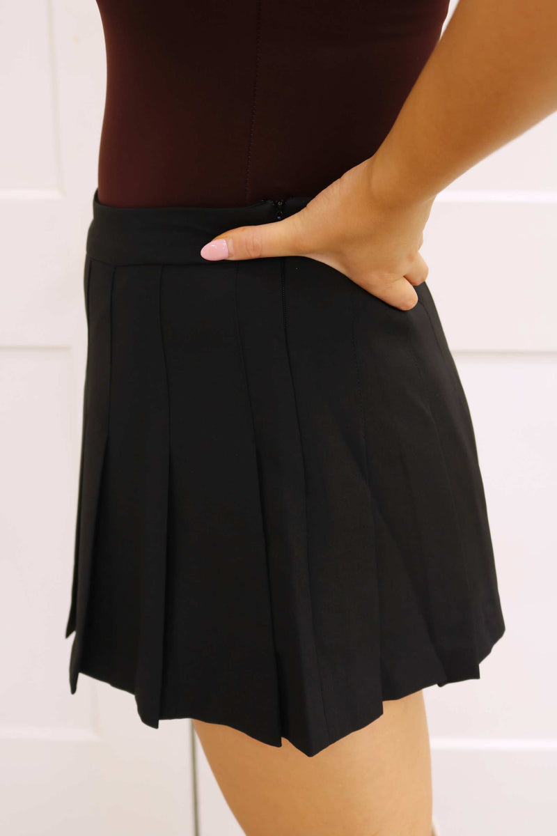 Let's Get Going Pleated Skort