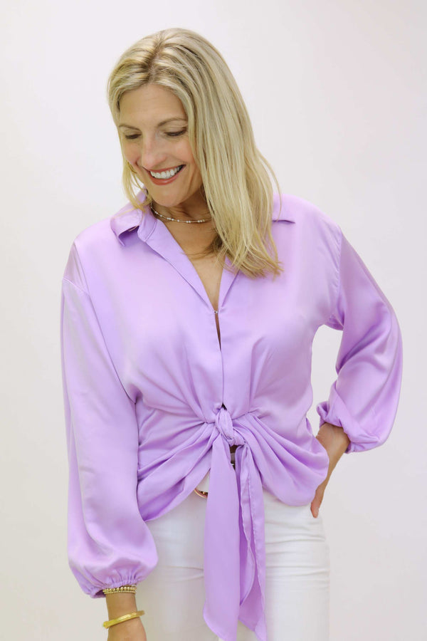 Grab the Chance Blouse, Lavender