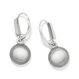 Meridian Aurora Leverback Earrings, Silver