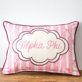 Custom Sorority Bow Pillow