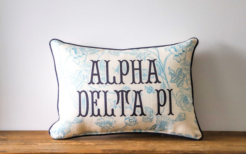 Custom Sorority Toile Pillow