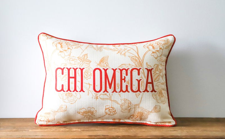 Custom Sorority Toile Pillow