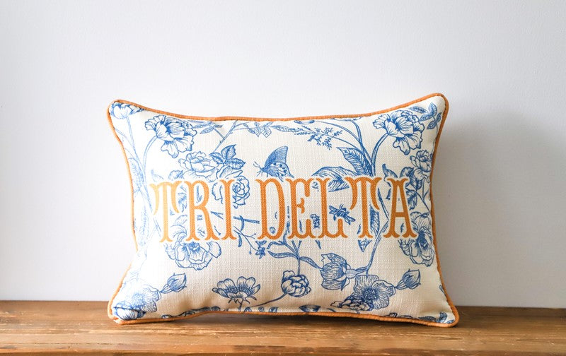 Custom Sorority Toile Pillow