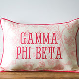 Custom Sorority Toile Pillow