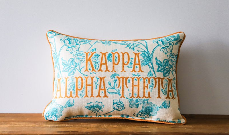 Custom Sorority Toile Pillow