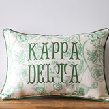 Custom Sorority Toile Pillow