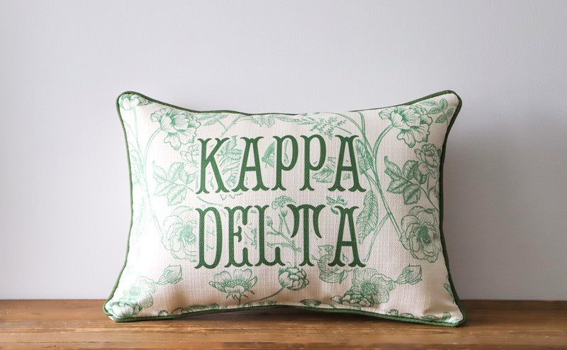 Custom Sorority Toile Pillow