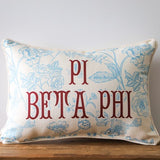 Custom Sorority Toile Pillow