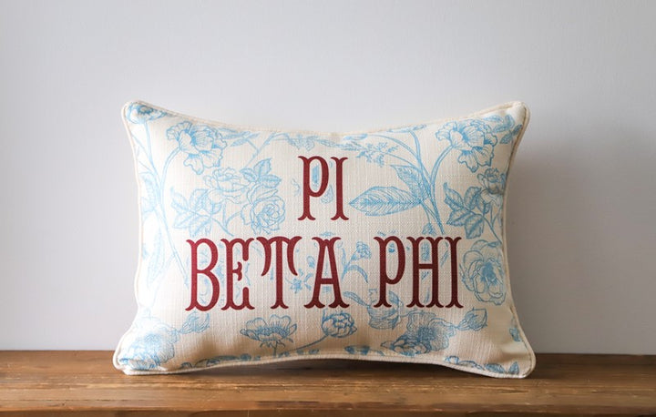 Custom Sorority Toile Pillow