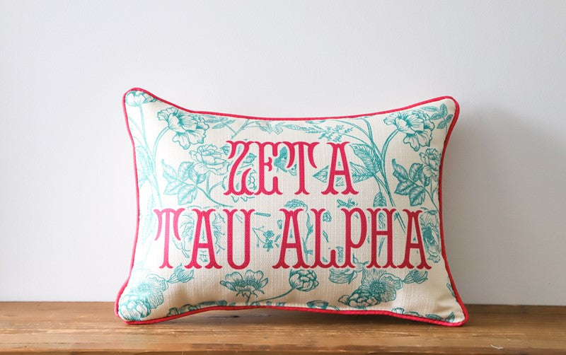 Custom Sorority Toile Pillow
