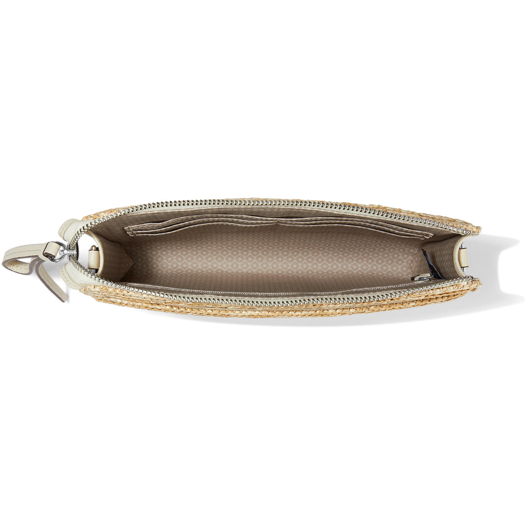 Contempo Straw Pouch, Natural/White
