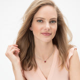 Twinkle Mini Post Earrings, Ruby