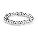 Meridian Stretch Bracelet, Silver