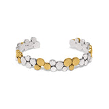 Pebble Edge Flex Cuff Bangle, Silver/Gold